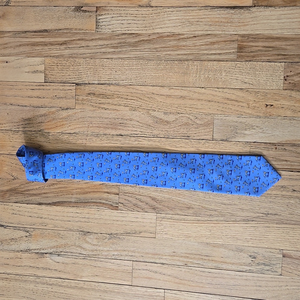 Frisky playing dog tie.